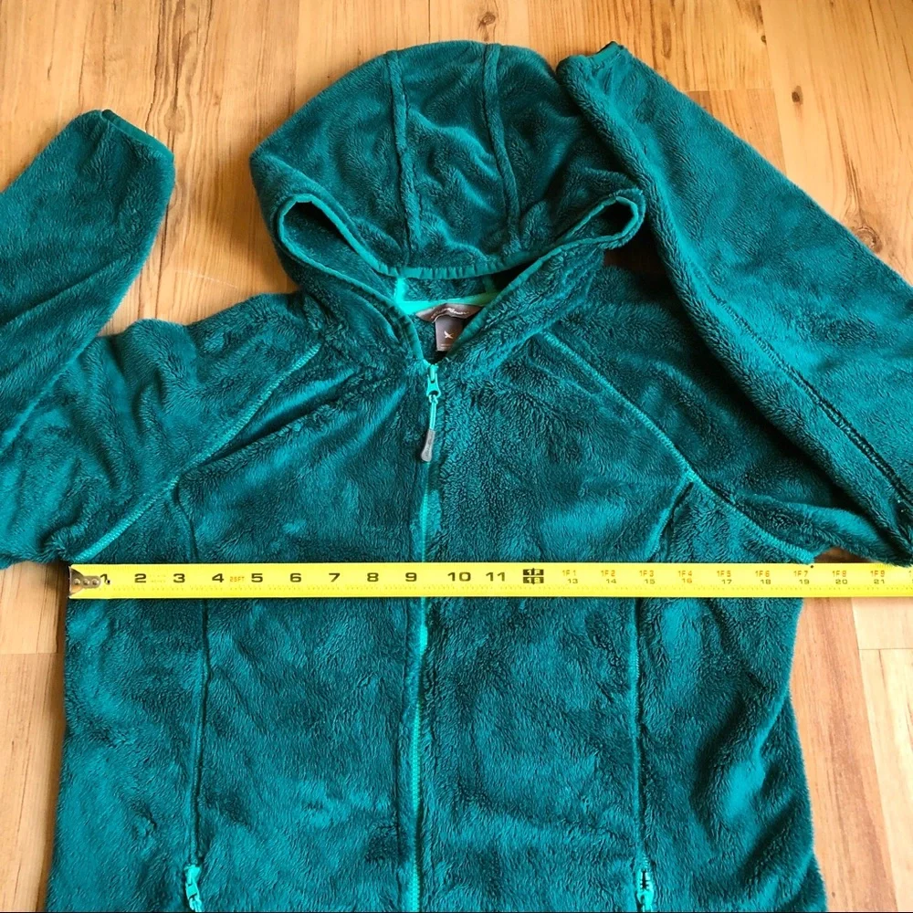 EDDIE BAUER Plush Fleece Jacket Hoodie Medium Women’s - Picture 8 of 14